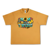 Peanut Butter Mom of twins sunflower mothers day Urban Heavy Tee - HowdyJamesFarm