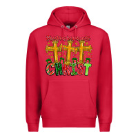 Cardinal christmas begins with christ Premium Hoodie - CowhideDigitalArt