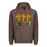 Coffee christmas begins with christ Premium Hoodie - CowhideDigitalArt
