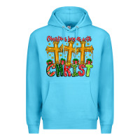 Ocean Blue christmas begins with christ Premium Hoodie - CowhideDigitalArt