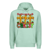 Seafoam christmas begins with christ Premium Hoodie - CowhideDigitalArt
