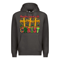 Smoke christmas begins with christ Premium Hoodie - CowhideDigitalArt