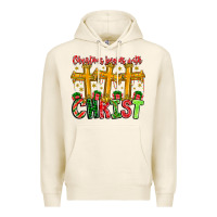 Tofu christmas begins with christ Premium Hoodie - CowhideDigitalArt