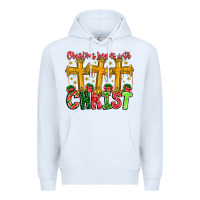 White christmas begins with christ Premium Hoodie - CowhideDigitalArt