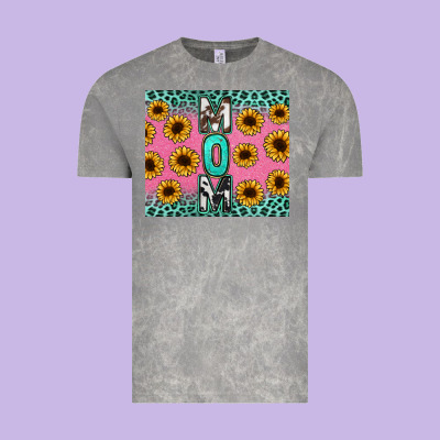 Mom Sunflower Glitter Vintage Tee Designed By Cowgirlartshop