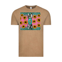 Vintage Coffee Mom sunflower glitter Vintage Tee - CowGirlArtShop