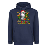 Navy i want a hippopotamus for christmas Heavyweight Hoodie - AdoDesignShop