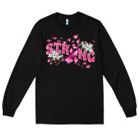 Black Strong Cancer Awareness Long Sleeve Tee - FaDigitalArtStudio