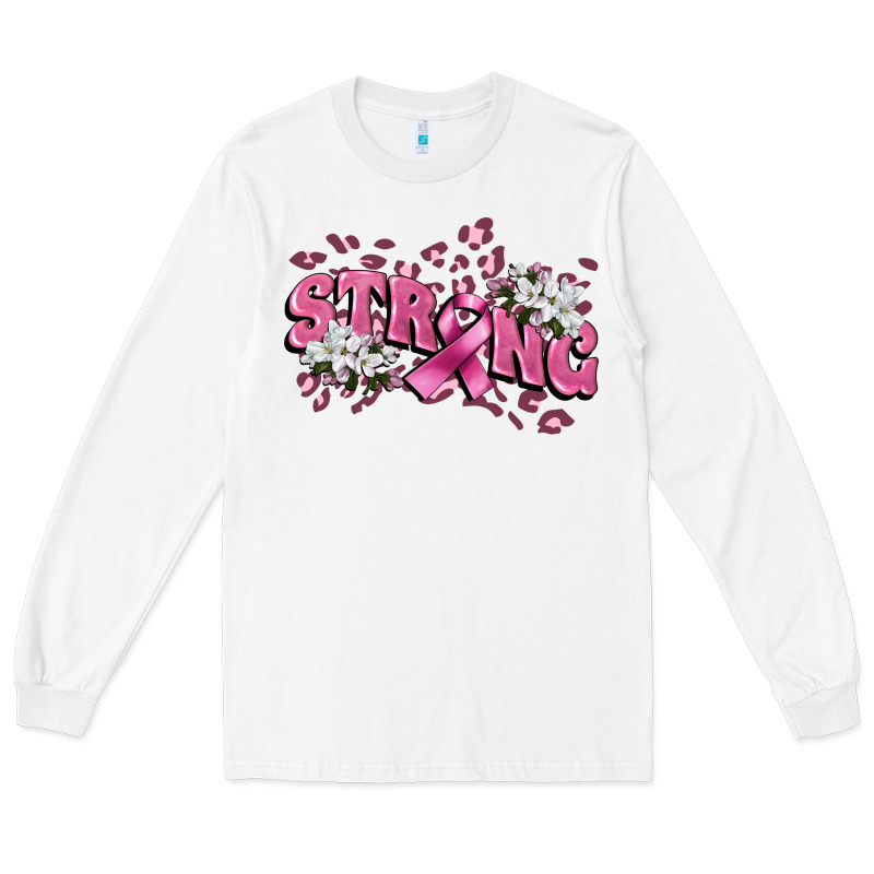 Strong Cancer Awareness Long Sleeve Tee by FaDigitalArtStudio | Teevron