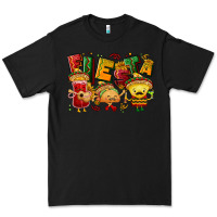 Black Fiesta with taco, nacho, souce Premium Tee - NancyCooperArtShop