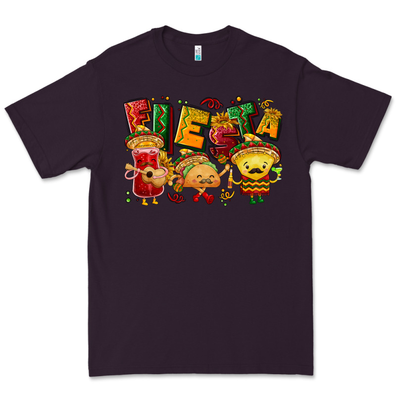 Fiesta With Taco, Nacho, Souce Premium Tee by NancyCooperArtShop | Teevron
