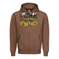 Chestnut western grandma Zipper Hoodie - BarkalooDesign