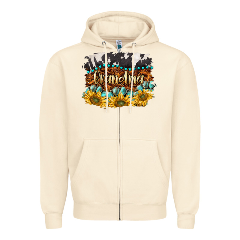 Western Grandma Zipper Hoodie by BarkalooDesign | Teevron