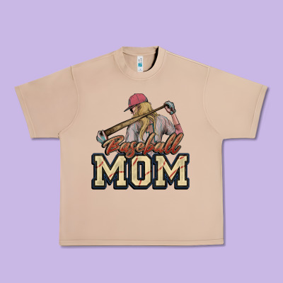 Baseball Mom Urban Heavy Tee Designed By Howdyjamesfarm