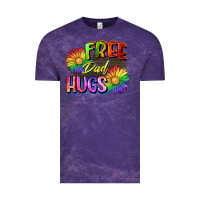 Cloud Purple Free dad hugs Vintage Tee - CowGirlArtShop