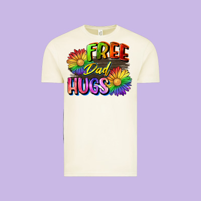 Free Dad Hugs Vintage Tee Designed By Cowgirlartshop
