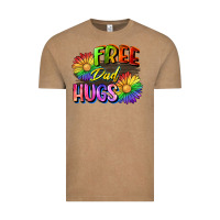 Vintage Coffee Free dad hugs Vintage Tee - CowGirlArtShop