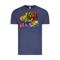 Vintage Denim Free dad hugs Vintage Tee - CowGirlArtShop
