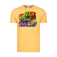 Vintage Mustard Free dad hugs Vintage Tee - CowGirlArtShop