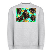 Heather Grey Monkey bananas kid's bottle Heavyweight Sweatshirt - Artiststas