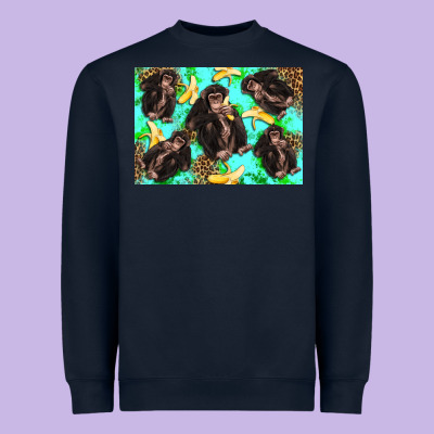 Monkey Bananas Kid's Bottle Heavyweight Sweatshirt Designed By Artiststas