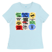 Baby Blue dad joke loading Ladies Tee - TumblerDesignByShophia
