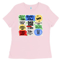 Bubblegum Pink dad joke loading Ladies Tee - TumblerDesignByShophia