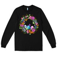 Black Easter Ocaliptus spring flowers Long Sleeve Tee - OliviaCreatesArt