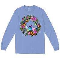 Colony Blue Easter Ocaliptus spring flowers Long Sleeve Tee - OliviaCreatesArt