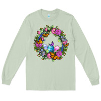 Matcha Easter Ocaliptus spring flowers Long Sleeve Tee - OliviaCreatesArt