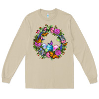 Mushroom Easter Ocaliptus spring flowers Long Sleeve Tee - OliviaCreatesArt