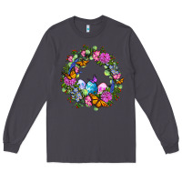 Smoke Easter Ocaliptus spring flowers Long Sleeve Tee - OliviaCreatesArt