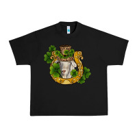 Black st patricks day goat horseshoe shamrock Urban Heavy Tee - RanaPortraitStore