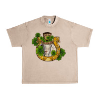 French Oak st patricks day goat horseshoe shamrock Urban Heavy Tee - RanaPortraitStore