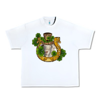 White st patricks day goat horseshoe shamrock Urban Heavy Tee - RanaPortraitStore