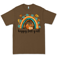 Cacao Happy Fall Y'all Premium Tee - texasbilliewilder