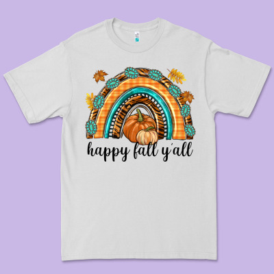Happy Fall Y'all Premium Tee Designed By Texasbilliewilder