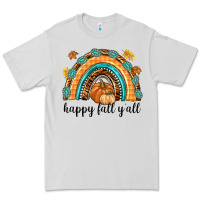 Dove Grey Happy Fall Y'all Premium Tee - texasbilliewilder