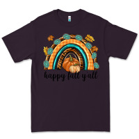 Plum Happy Fall Y'all Premium Tee - texasbilliewilder