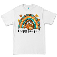 White Happy Fall Y'all Premium Tee - texasbilliewilder