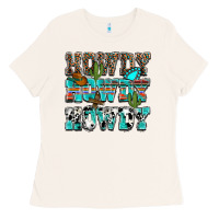 Bone Western Howdy Howdy Howdy Ladies Tee - HowdyJamesFarm