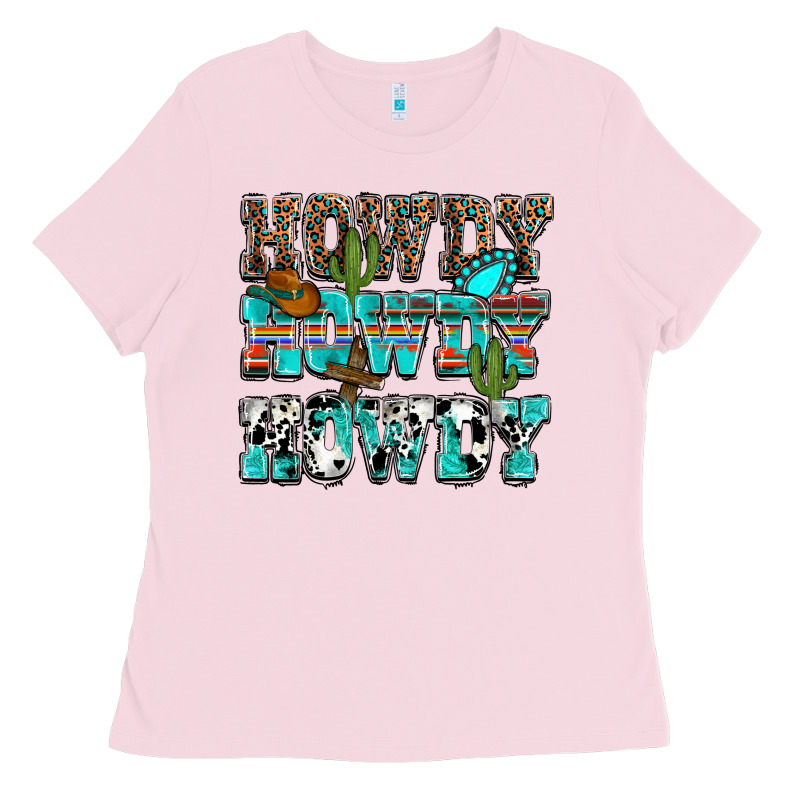 Western Howdy Howdy Howdy Ladies Tee by HowdyJamesFarm | Teevron