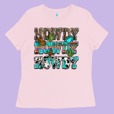 Western Howdy Howdy Howdy Ladies Tee Designed By Howdyjamesfarm