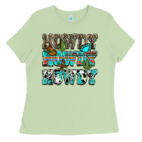 Matcha Western Howdy Howdy Howdy Ladies Tee - HowdyJamesFarm