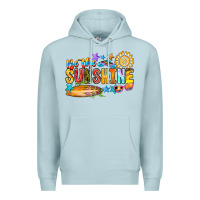 Blue Mist be the sunshine Premium Hoodie - CowhideDigitalArt