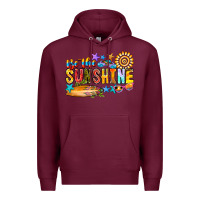 Burgundy be the sunshine Premium Hoodie - CowhideDigitalArt