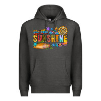 Charcoal Heather be the sunshine Premium Hoodie - CowhideDigitalArt
