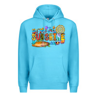 Ocean Blue be the sunshine Premium Hoodie - CowhideDigitalArt
