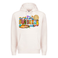 Pale Pink be the sunshine Premium Hoodie - CowhideDigitalArt