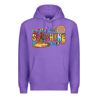 Purple be the sunshine Premium Hoodie - CowhideDigitalArt